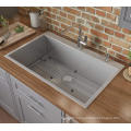 Aquacubic Handmade Drop in Stainless Steel Single Bowl Kitchen Sink